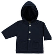 Emile et Rose Baby Boy Navy Knit Hooded Jacket | Coats & Jackets | Bon Bon Tresor