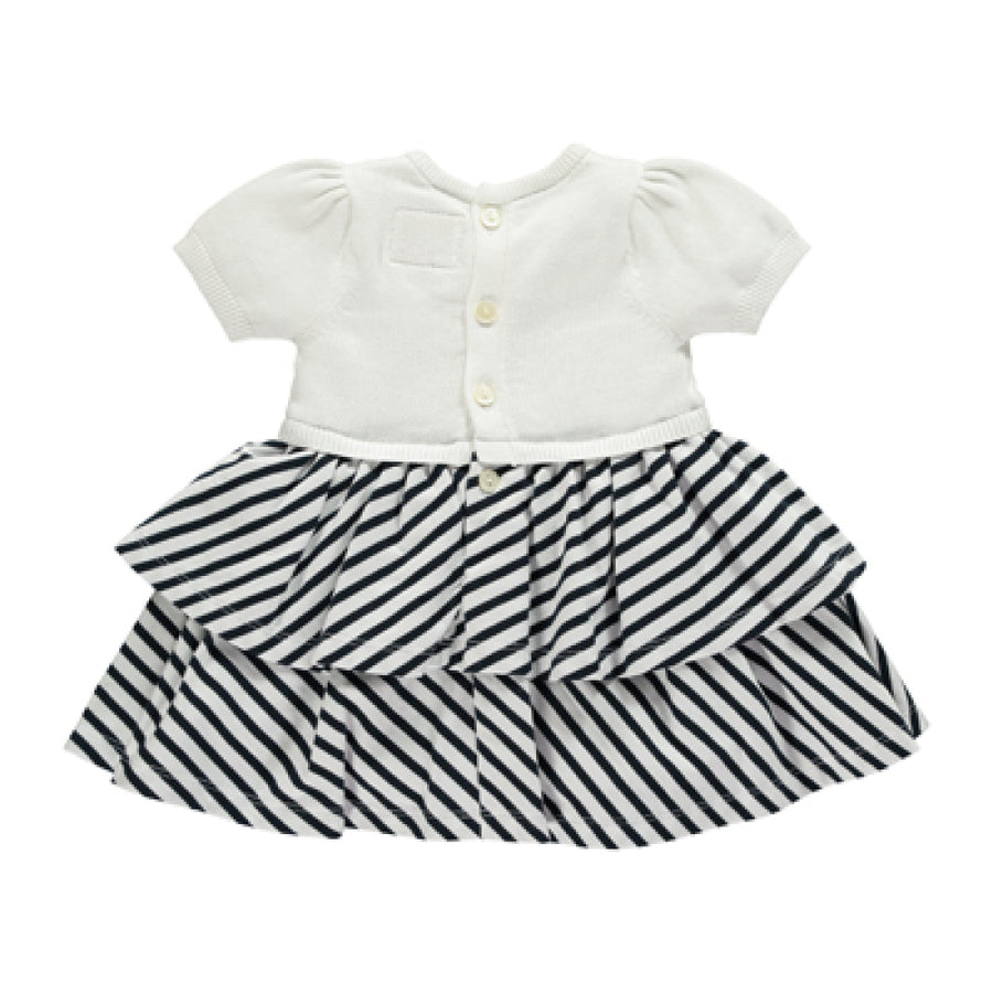 Emile et Rose Baby Girl Navy True knit Upper & Striped Dress | Dresses & Skirts | Bon Bon Tresor