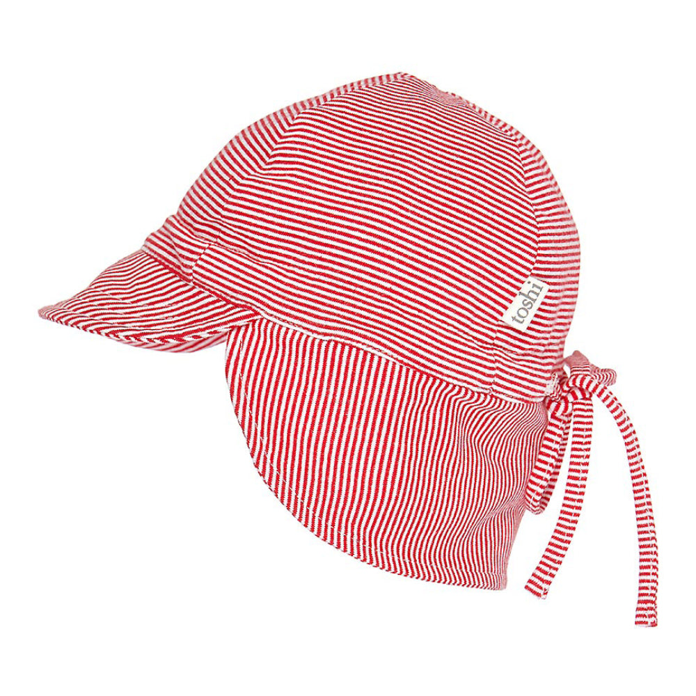 Toshi Flap Cap Baby Tomato | Sun hat | Bon Bon Tresor