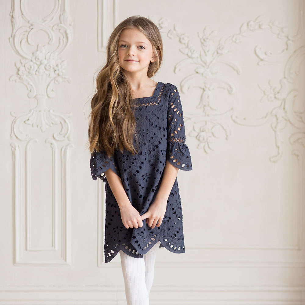 Marlo Kids - Navy Hunter Dress