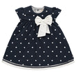 Emile et Rose Baby Girl Navy Spot Dress | Dresses | Bon Bon Tresor
