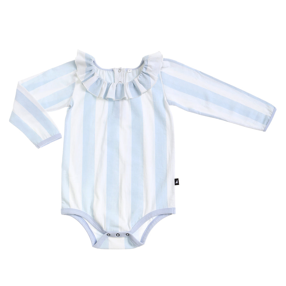 Anarkid Block Stripe Frill Neck Leotard | Tops & T-Shirts | Bon Bon Tresor