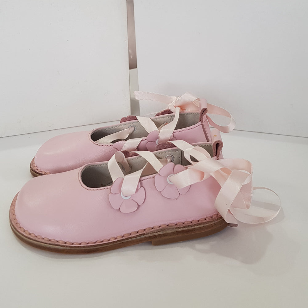 Morello Shoes - Toddler Pink Leather Ballet Shoes | Dress Shoes | Bon Bon Tresor