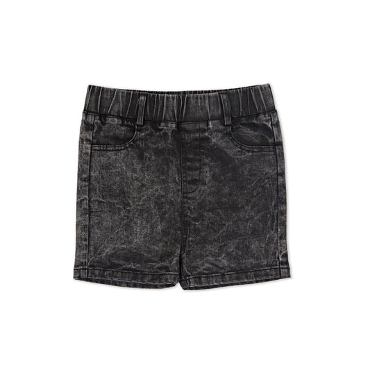 Kapow Kids Acid Black Denim Boys Shorts | Pants & Shorts | Bon Bon Tresor