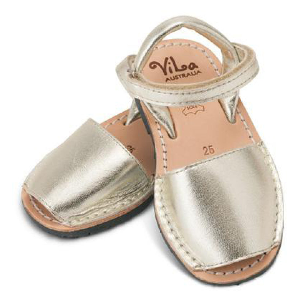 Vila Australia Metallic Gold Leather Sandal | Dress Shoes | Bon Bon Tresor