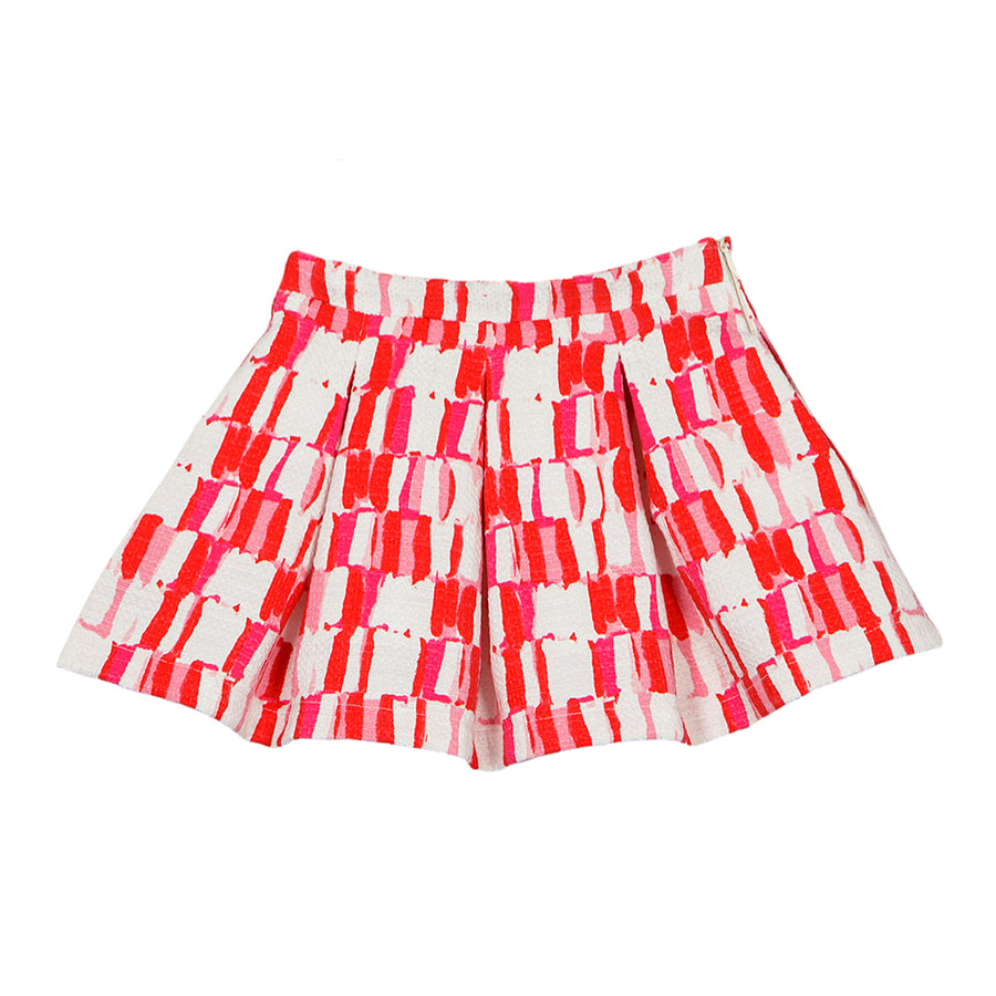 Balloon Chic Red Jacqaurd Skirt | Dresses & Skirts | Bon Bon Tresor