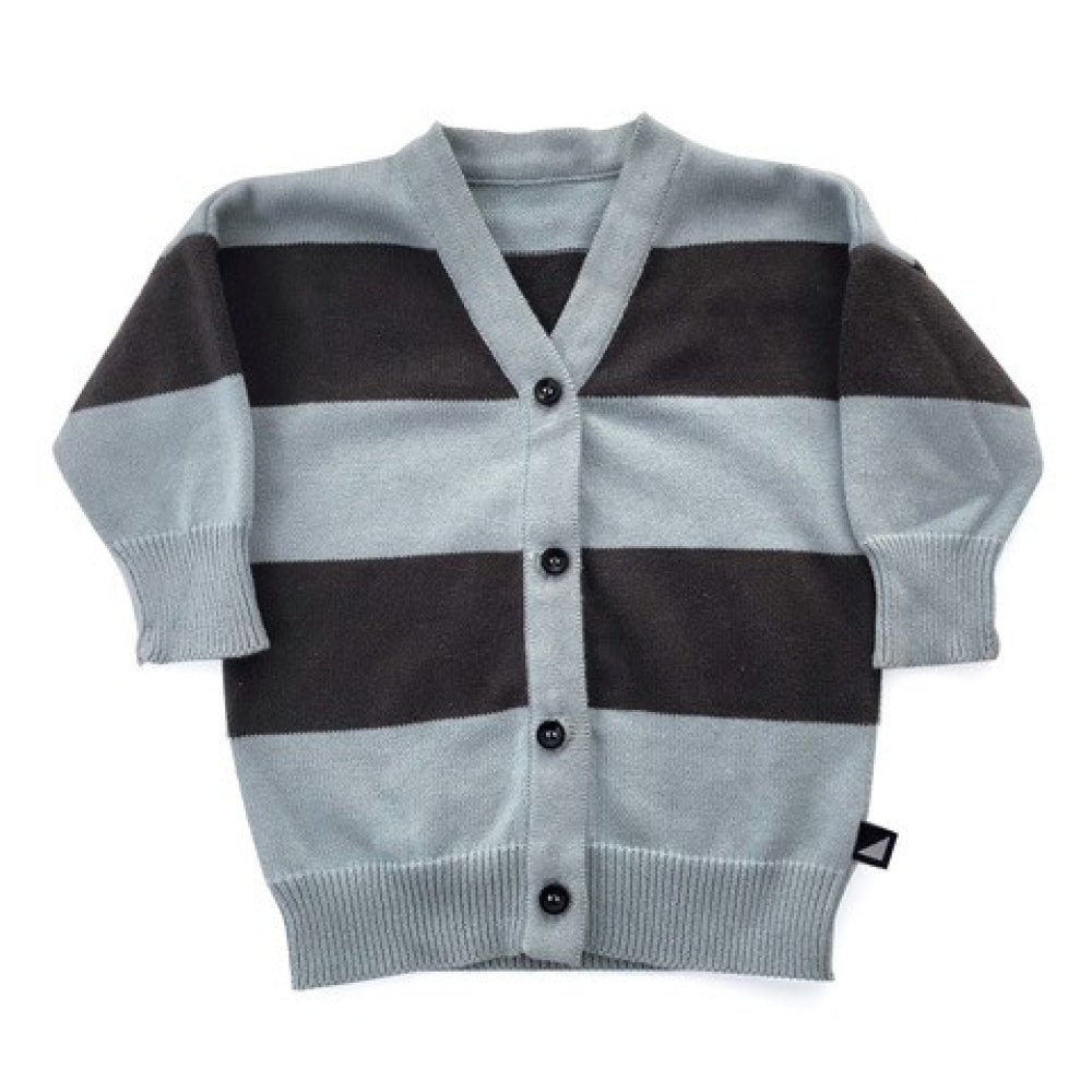 Anarkid Blue Grunge Stripe Cardigan | Sweaters & Knitwear | Bon Bon Tresor