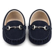Oscar's For Kids Lucca Navy Baby Loafers | Moccasins & Loafers | Bon Bon Tresor