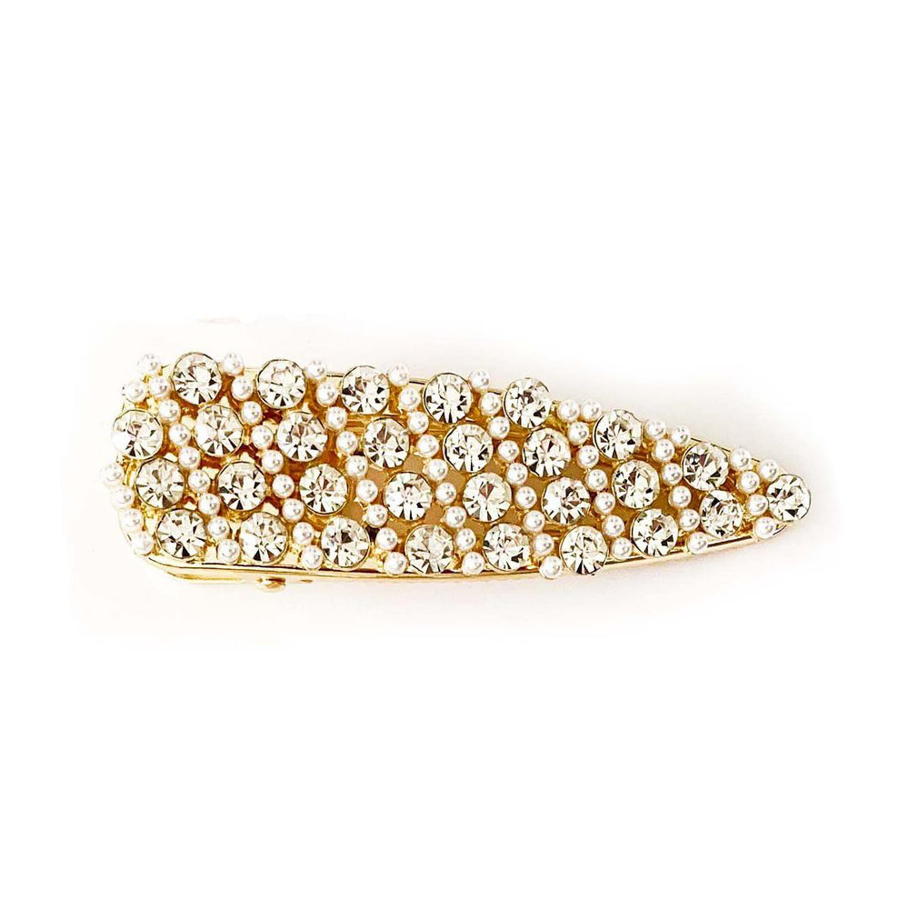 Sister Bows Crystal and Pearls Hair Clip | Hair Accessories | Bon Bon Tresor