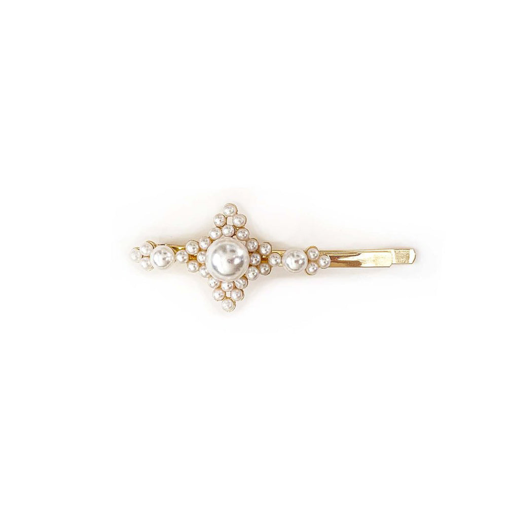Sister Bows Pearl Cross Hair Clip | Hair Accessories | Bon Bon Tresor
