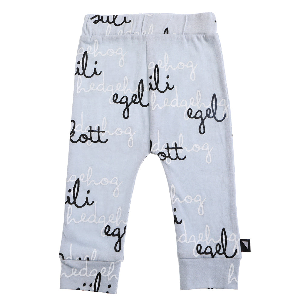 Anarkid Ice Grey Worldly Hedgehog Leggings | Pants & Shorts | Bon Bon Tresor