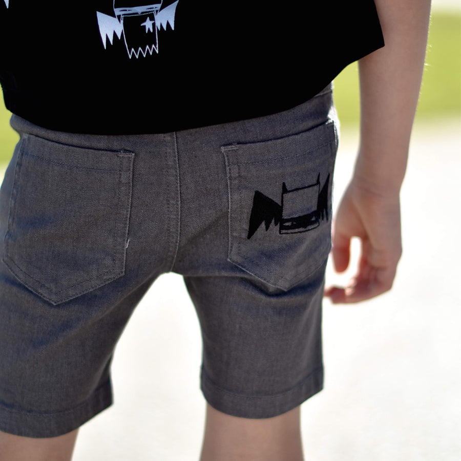 Little Lords Boys Grey Hey Shorty | Pants & Shorts | Bon Bon Tresor