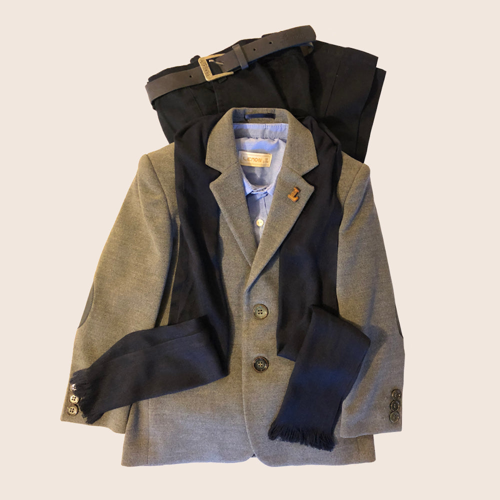 Lemon Boys 5 Piece Grey Suit | Suits | Bon Bon Tresor