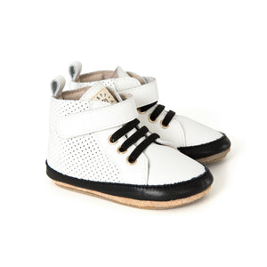 Pretty Brave Baby Hi-Top White Boot | Boots | Bon Bon Tresor