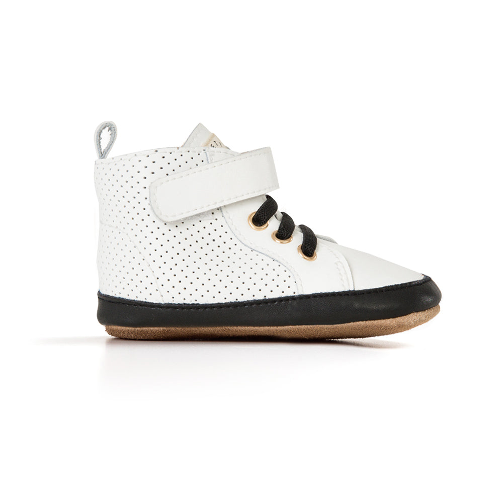 Pretty Brave Baby Hi-Top White Boot | Boots | Bon Bon Tresor