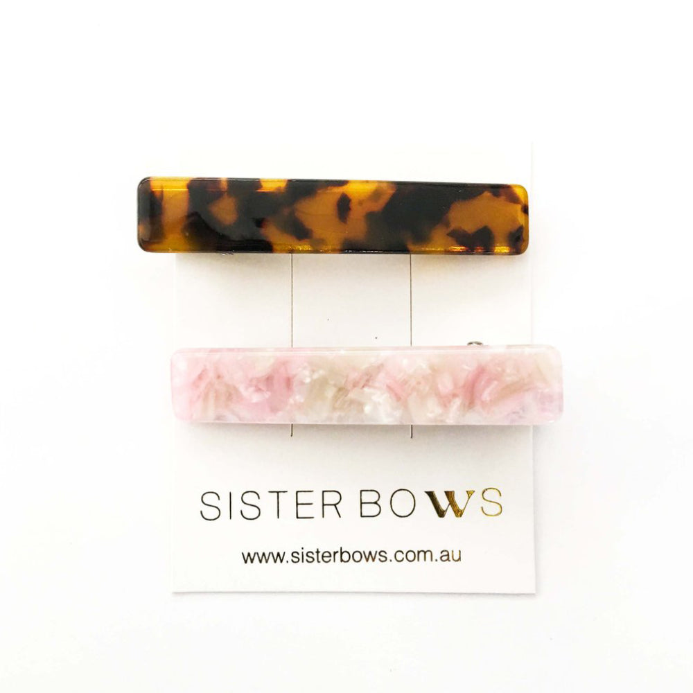Sister Bows Assorted Tort Hair Clips | Hair Accessories | Bon Bon Tresor