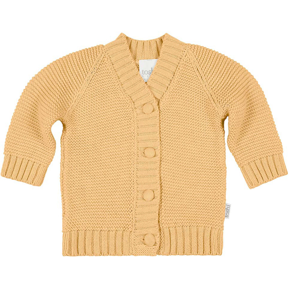 Toshi Organic Cardigan Andy Turmeric | Sweaters & Knitwear | Bon Bon Tresor