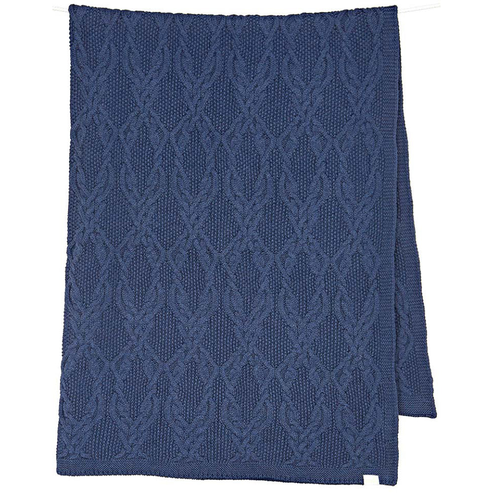 Toshi Organic Knit Blanket Bowie Midnight | Blankets | Bon Bon Tresor