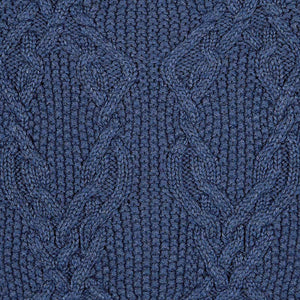 Toshi Organic Knit Blanket Bowie Midnight | Blankets | Bon Bon Tresor