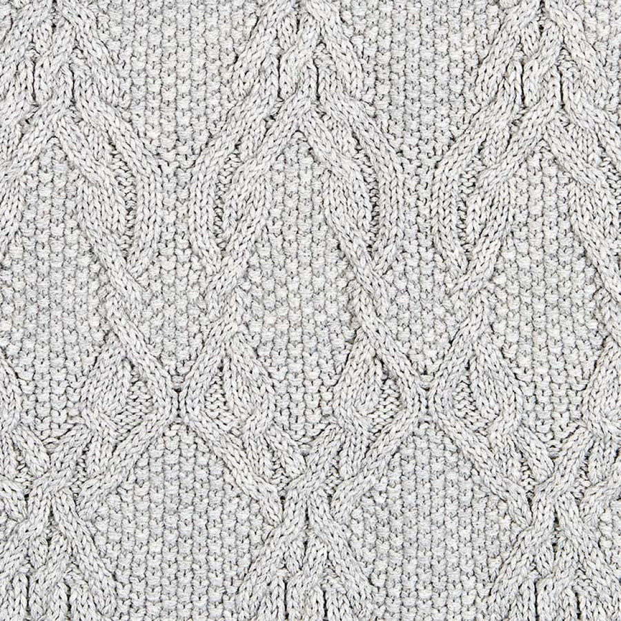 Toshi Organic Knit Blanket Bowie Pebble | Blankets | Bon Bon Tresor