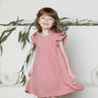Tiny Twig Pintuck Dress Rose Gold Crinkle | Dresses | Bon Bon Tresor
