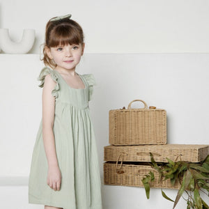 Tiny Twig Sage Crinkle Angel Dress | Dresses & Skirts | Bon Bon Tresor