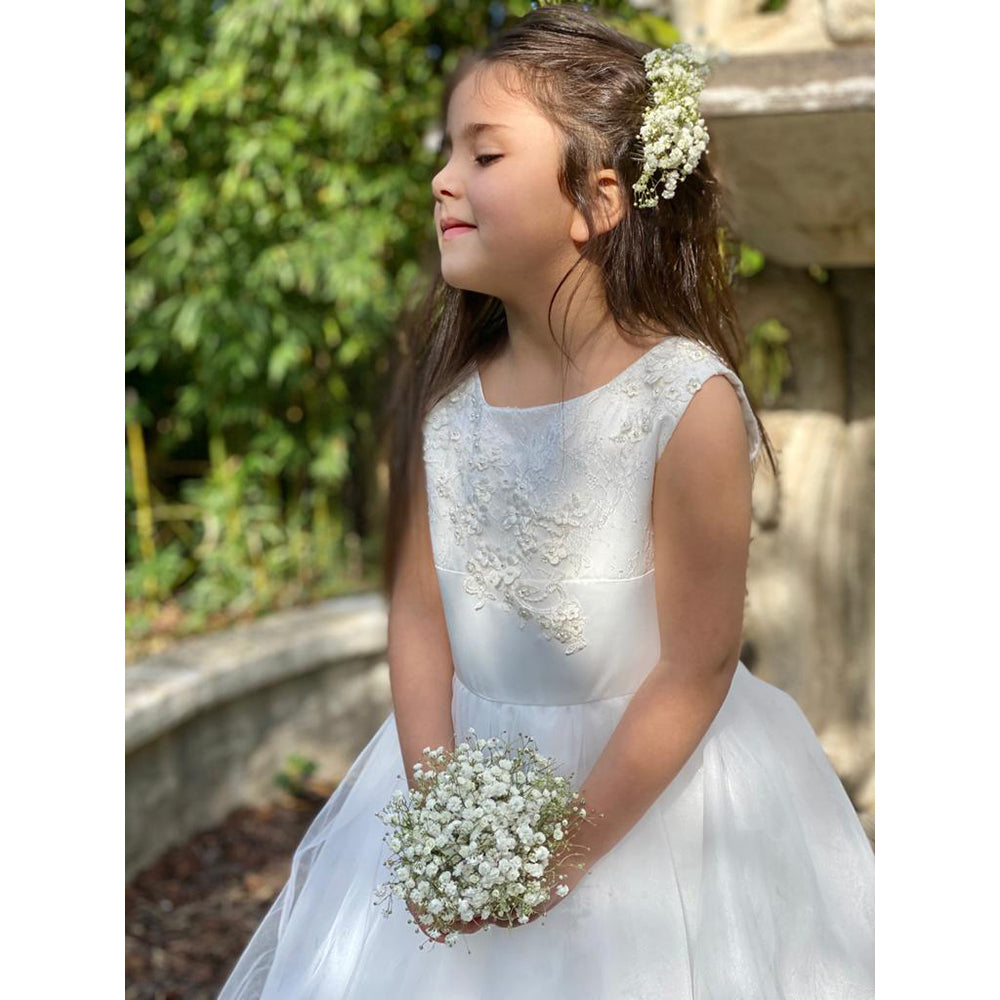 kiddie Couture Anelise Dress | Flower Girl & Communion Dresses | Bon Bon Tresor