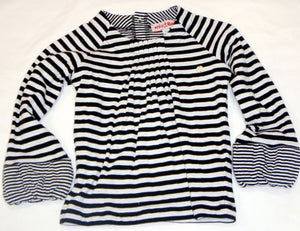 Mirtillo Black and White Stripe Top | Tops & T-Shirts | Bon Bon Tresor