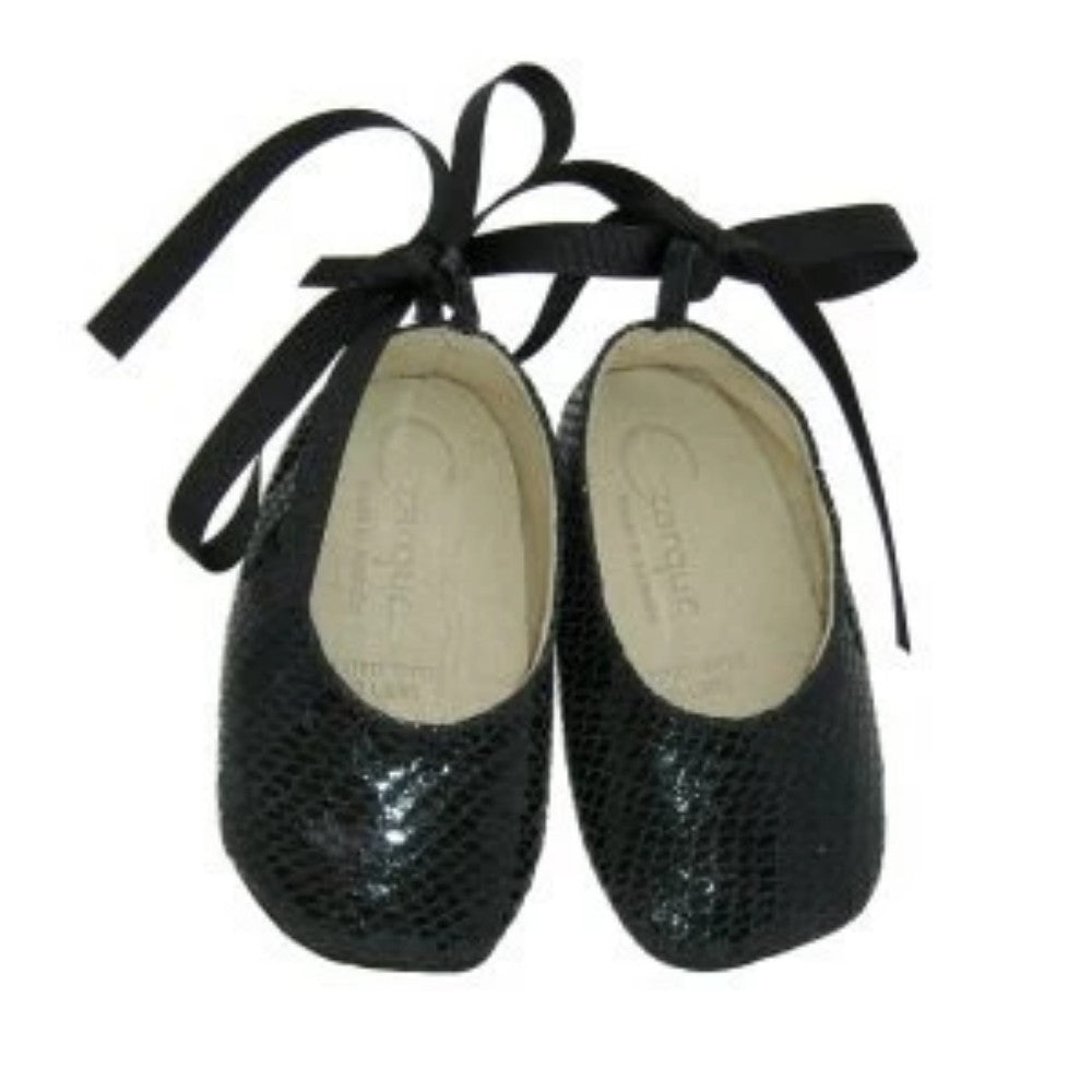 Baby girl 2025 black ballet shoes