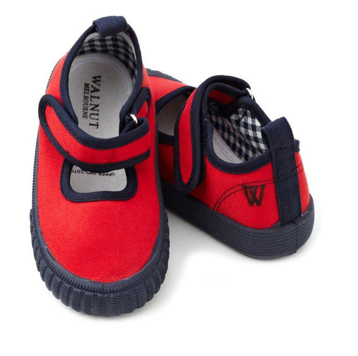 Walnut Red/Navy Mary Jane Shoe | Sneakers | Bon Bon Tresor