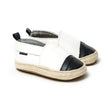 Pretty Brave Baby Espadrille White With Black Toe | Espadrilles | Bon Bon Tresor
