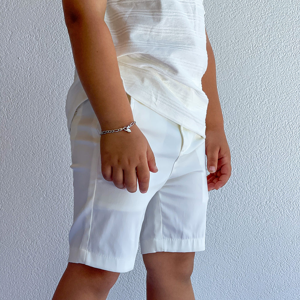 Capri Shorts White | Pants & Shorts | Bon Bon Tresor