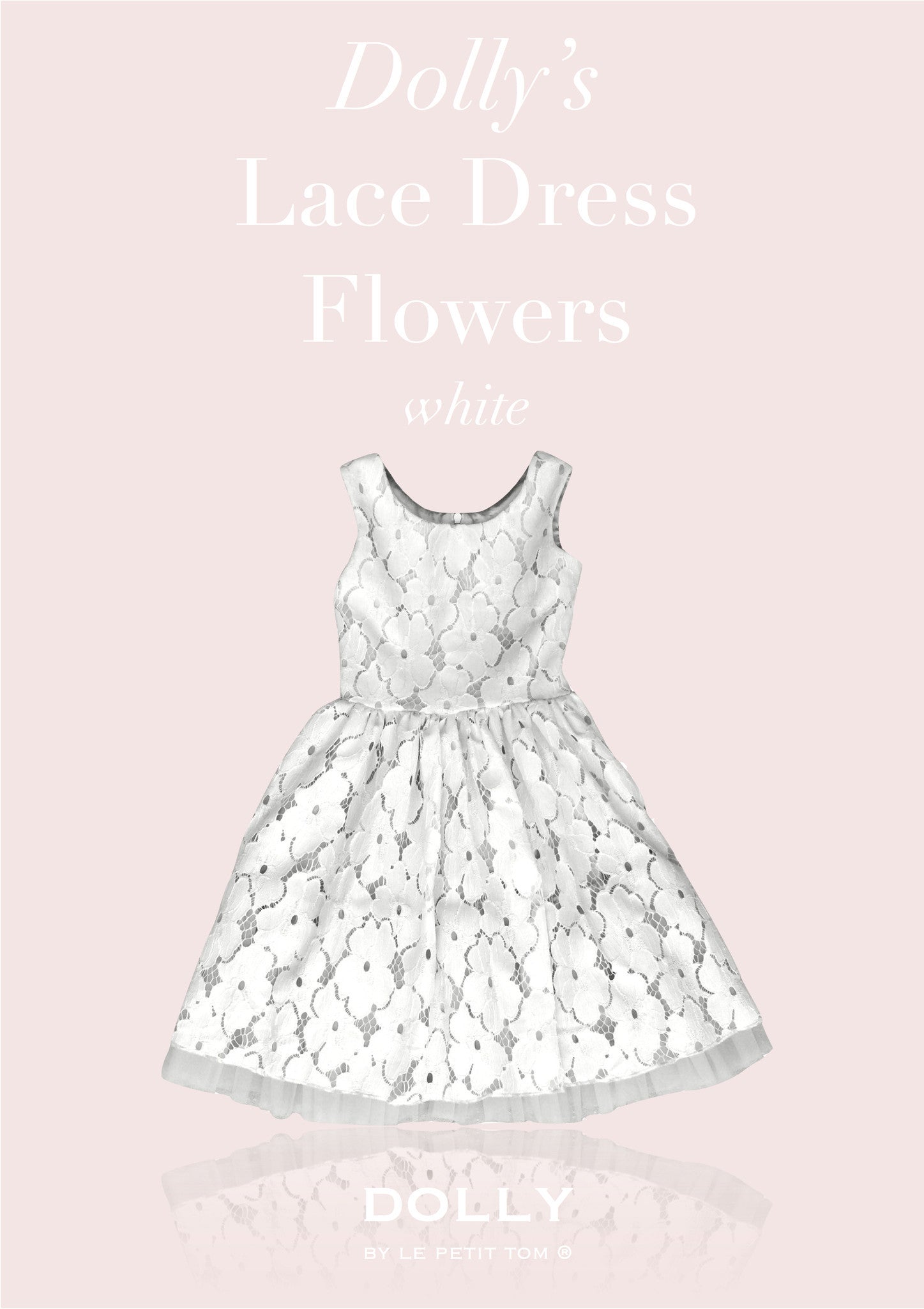 Dolly Le Petit Tom - White Cotton Lace Party Dress