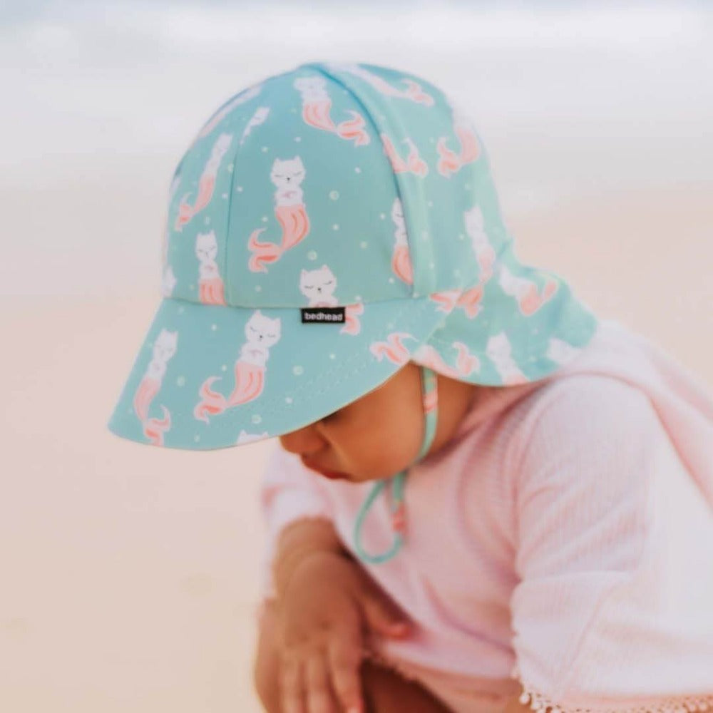 Bedhead Hats Beach Legionnaire Hat UPF50+ Merkitty Print | Swimwear | Bon Bon Tresor