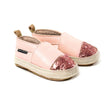 Pretty Brave Baby Espadrille Rose Glitter | Espadrilles | Bon Bon Tresor