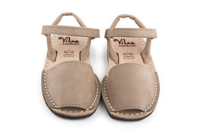 Vila Australia Beige Leather Sandal | Dress Shoes | Bon Bon Tresor